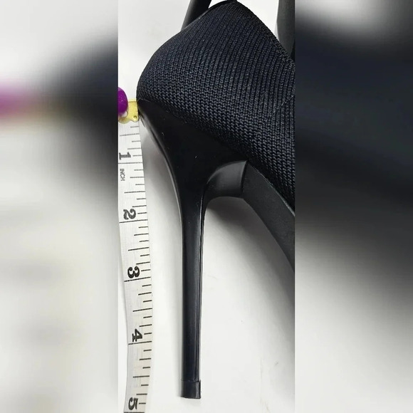 Fasion Nova Bentley Knit Fabric Stilletos Size 10 Black - Picture 9 of 11